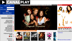 Canalplay : Offre de VOD du groupe Canal Plus - téléchargement en ligne de films et videos