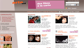 Site VOD de la chaine TV ARTE